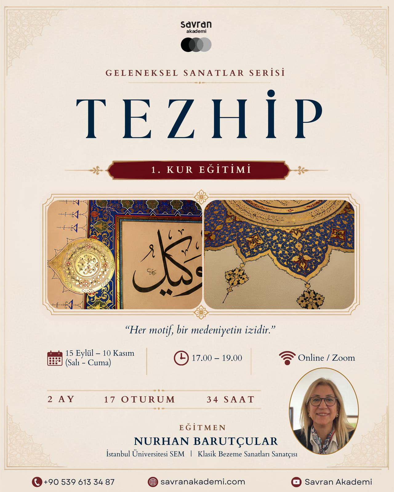 Tezhip 1. Kur Eğitimi program görseli
