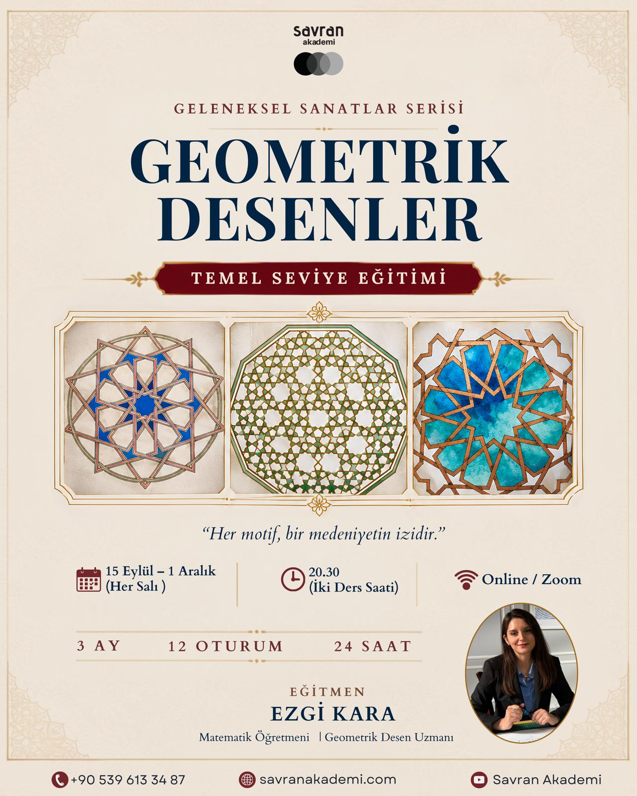 Geometrik Desenler Temel Seviye Eğitimi program görseli