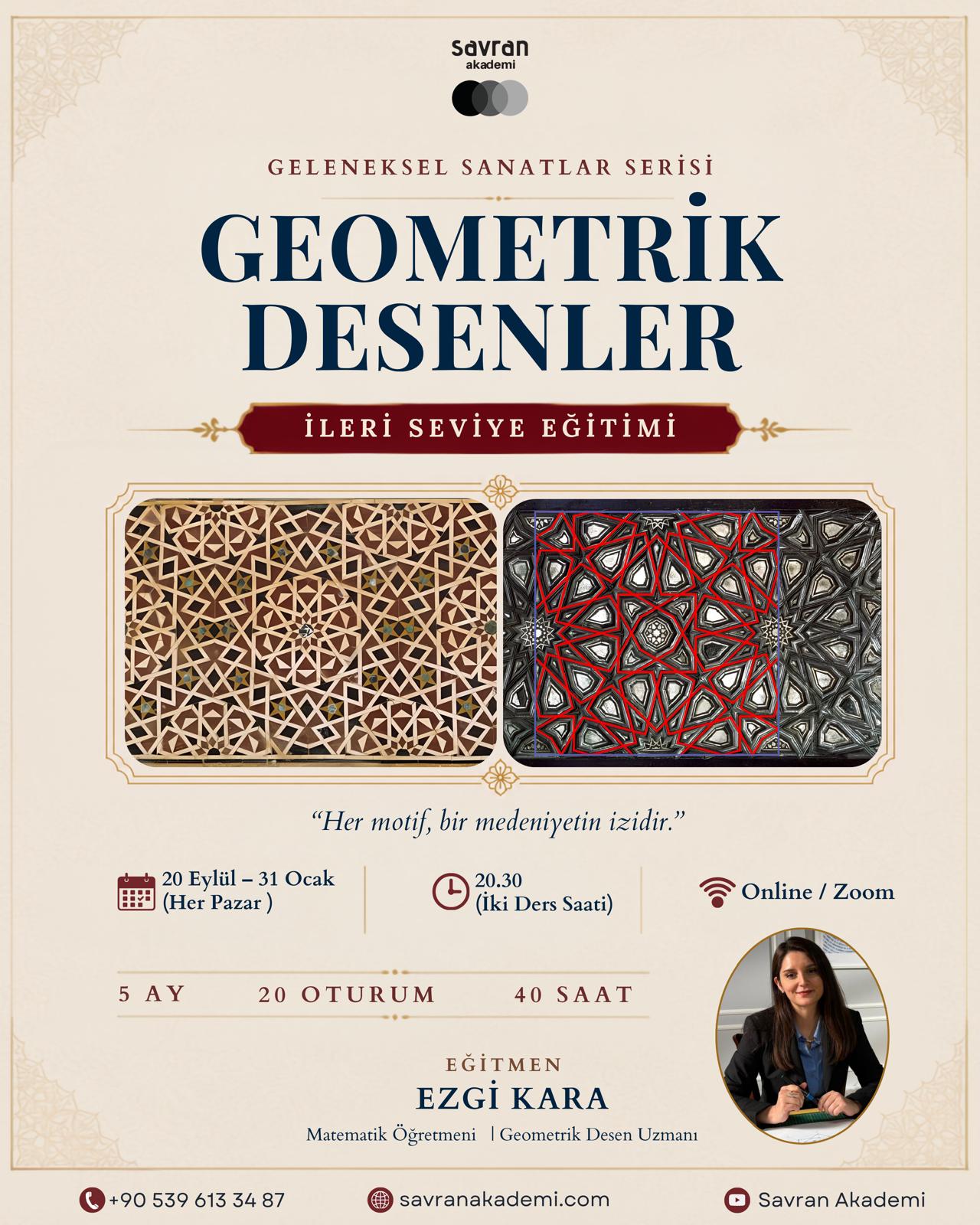 Geometrik Desenler İleri Seviye Eğitimi program görseli