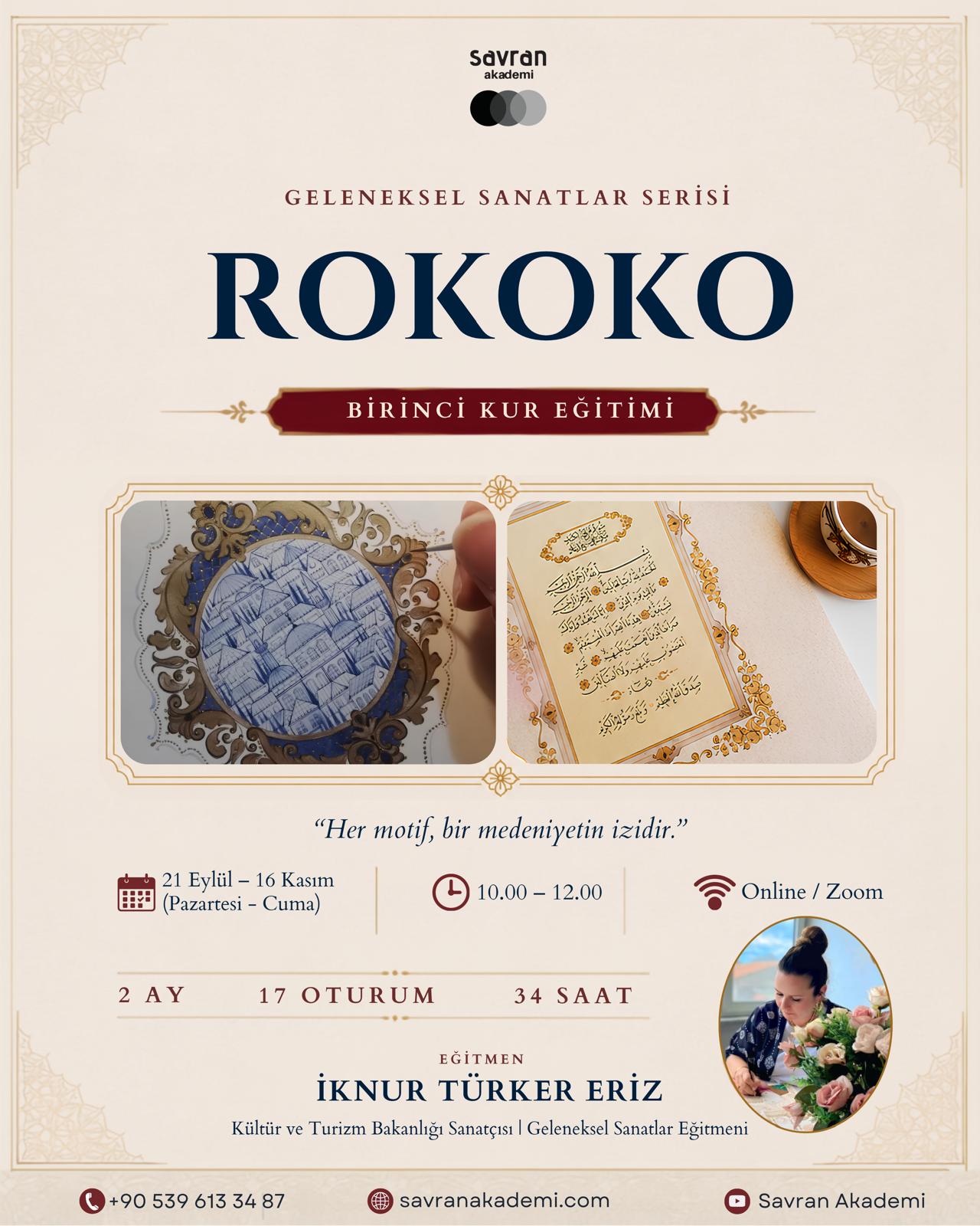 Rokoko 1. Kur Eğitimi program görseli