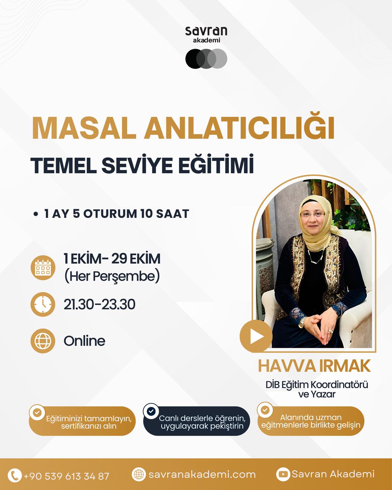 Masal Anlatıcılığı Temel Seviye Eğitimi program görseli