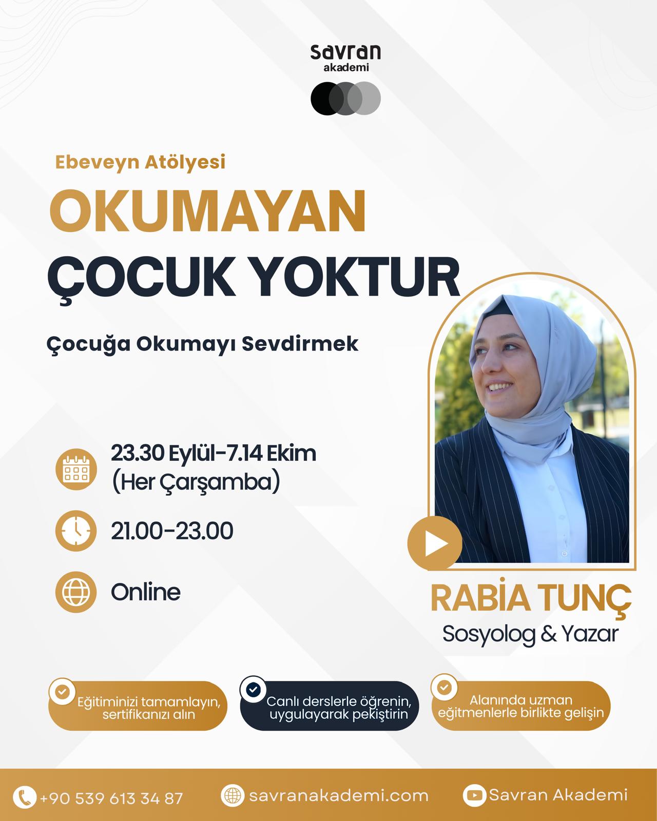 Okumayan Çocuk Yoktur Ebeveyn Atölyesi program görseli