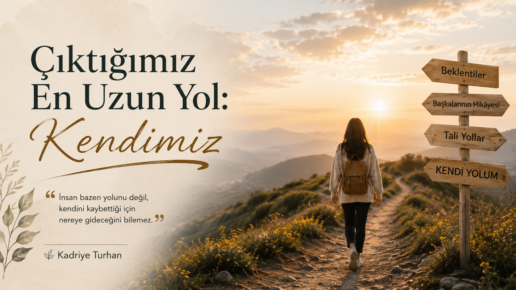 Çıktığımız En Uzun Yol: Kendimiz yazı görseli